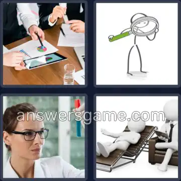 4 Pics 1 Word 7 Letters ANALYZE