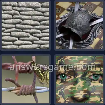 4 Pics 1 Word 7 Letters WARFARE