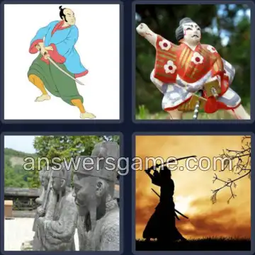 4 Pics 1 Word 7 Letters SAMURAI