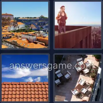 4 Pics 1 Word 7 Letters ROOFTOP
