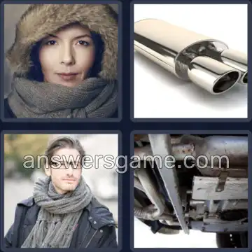 4 Pics 1 Word 7 Letters MUFFLER