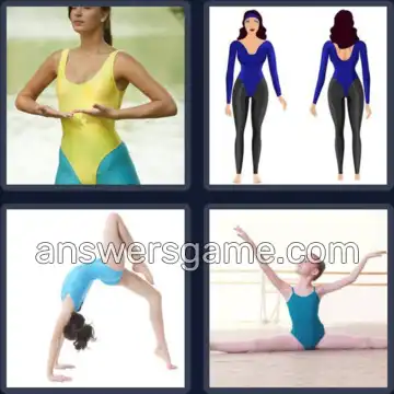 4 Pics 1 Word 7 Letters LEOTARD