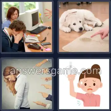 4 Pics 1 Word 7 Letters ASHAMED