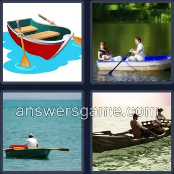 4 Pics 1 Word 7 Letters ROWBOAT