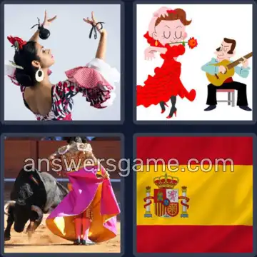 4 Pics 1 Word 7 Letters SPANISH