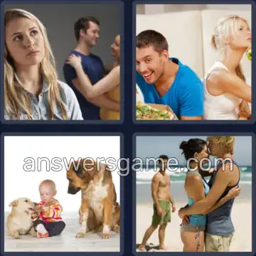 4 Pics 1 Word 7 Letters ENVIOUS