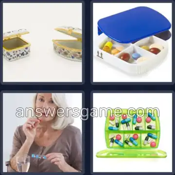 4 Pics 1 Word 7 Letters PILLBOX