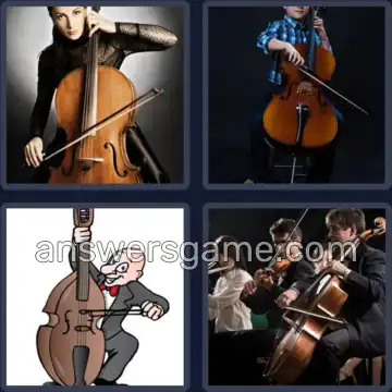 4 Pics 1 Word 7 Letters CELLIST
