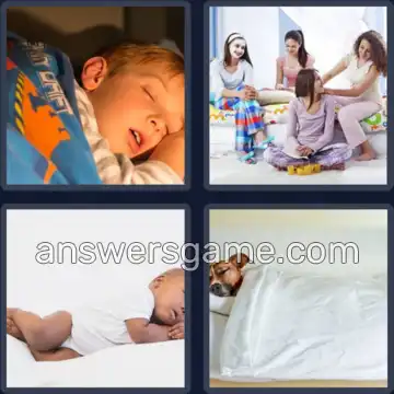 4 Pics 1 Word 7 Letters SLUMBER