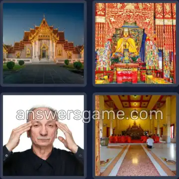 4 Pics 1 Word 7 Letters TEMPLES