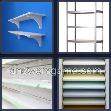 4 Pics 1 Word 7 Letters SHELVES