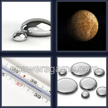 4 Pics 1 Word 7 Letters MERCURY