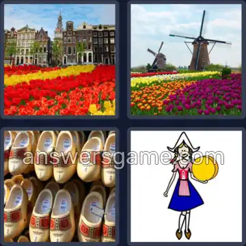4 Pics 1 Word 7 Letters HOLLAND