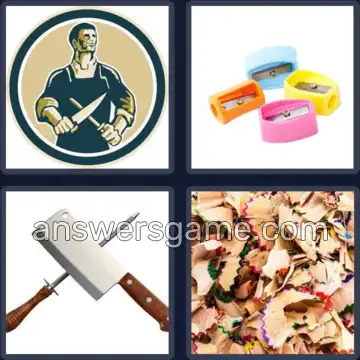 4 Pics 1 Word 7 Letters SHARPEN