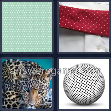 4 Pics 1 Word 7 Letters SPOTTED