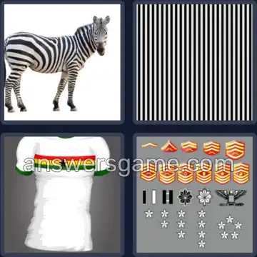 4 Pics 1 Word 7 Letters STRIPES