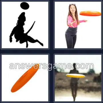 4 Pics 1 Word 7 Letters FRISBEE