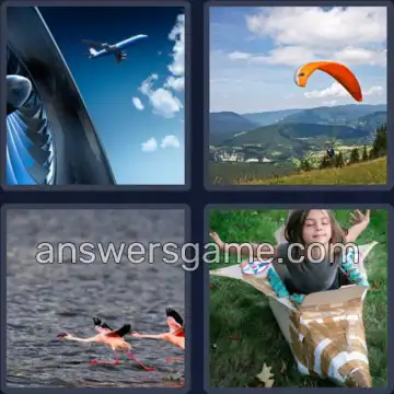 4 Pics 1 Word 7 Letters TAKEOFF