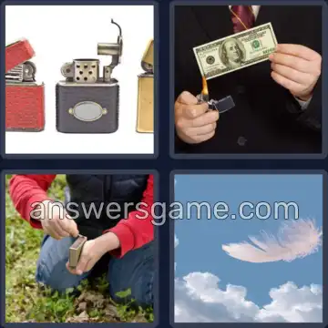 4 Pics 1 Word 7 Letters LIGHTER