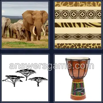 4 Pics 1 Word 7 Letters AFRICAN