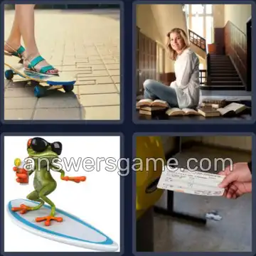 4 Pics 1 Word 7 Letters BOARDER