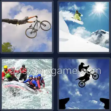 4 Pics 1 Word 7 Letters EXTREME