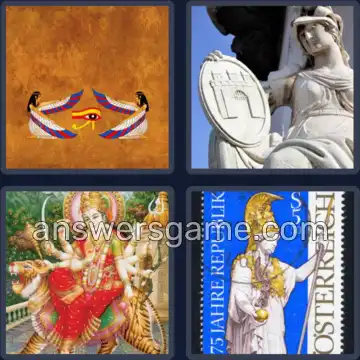 4 Pics 1 Word 7 Letters GODDESS