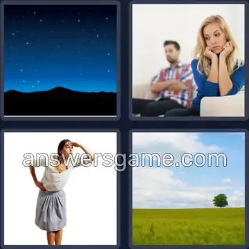 4 Pics 1 Word 7 Letters DISTANT