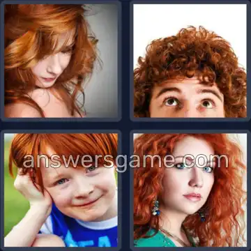 4 Pics 1 Word 7 Letters REDHEAD