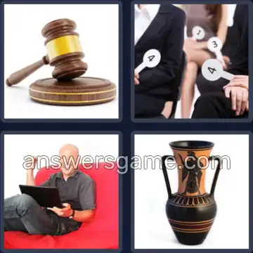 4 Pics 1 Word 7 Letters AUCTION