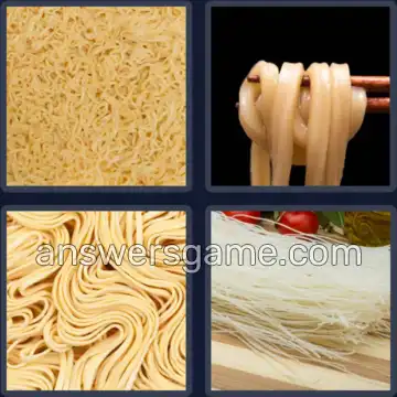 4 Pics 1 Word 7 Letters NOODLES