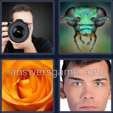4 Pics 1 Word 7 Letters CLOSEUP