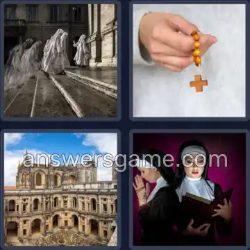 4 Pics 1 Word 7 Letters CONVENT