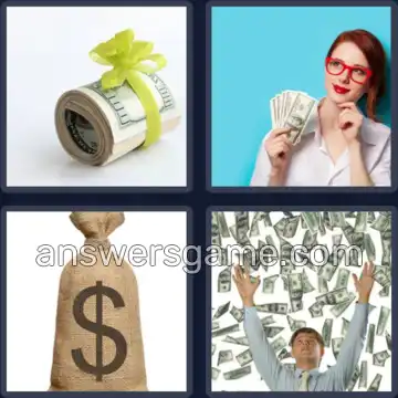 4 Pics 1 Word 7 Letters DOLLARS
