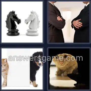 4 Pics 1 Word 7 Letters ENEMIES