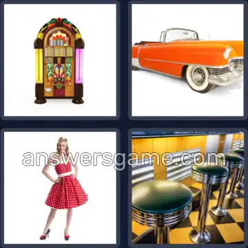 4 Pics 1 Word 7 Letters FIFTIES