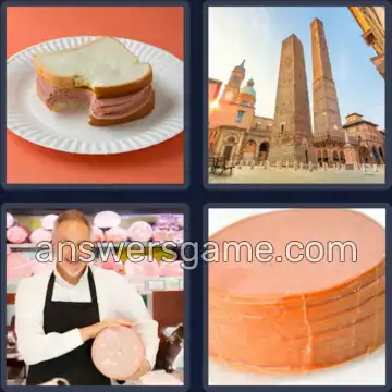 4 Pics 1 Word 7 Letters BOLOGNA