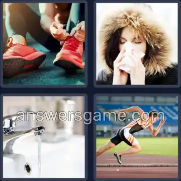 4 Pics 1 Word 7 Letters RUNNING
