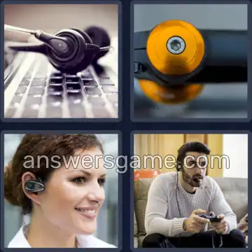 4 Pics 1 Word 7 Letters HEADSET