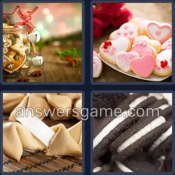 4 Pics 1 Word 7 Letters COOKIES