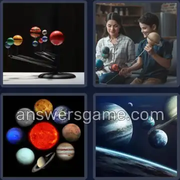 4 Pics 1 Word 7 Letters PLANETS