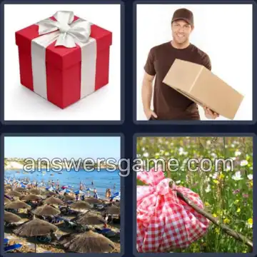 4 Pics 1 Word 7 Letters PACKAGE