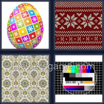 4 Pics 1 Word 7 Letters PATTERN