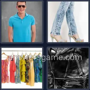 4 Pics 1 Word 7 Letters CLOTHES