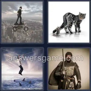 4 Pics 1 Word 7 Letters COURAGE