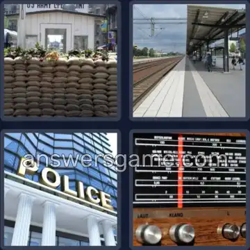 4 Pics 1 Word 7 Letters STATION
