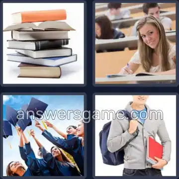 4 Pics 1 Word 7 Letters COLLEGE