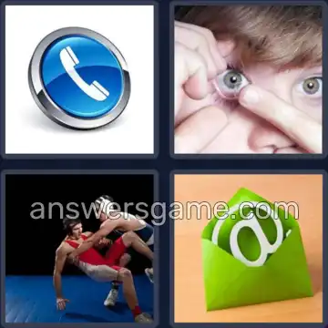 4 Pics 1 Word 7 Letters CONTACT