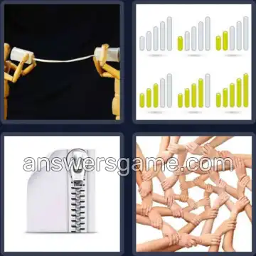 4 Pics 1 Word 7 Letters CONNECT