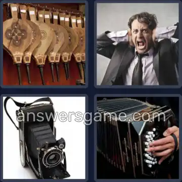 4 Pics 1 Word 7 Letters BELLOWS